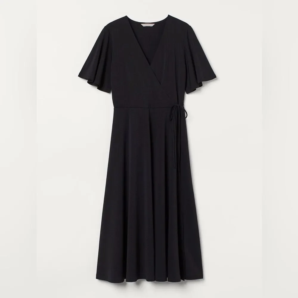 h&m jersey wrap dress Women's Red Jersey Wrap Dress